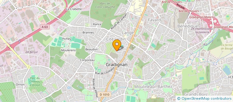 localisation de l'entreprise BISCALOC 2023 à GRADIGNAN