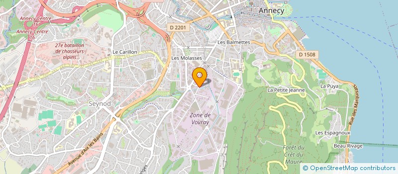 localisation de l'entreprise BISCAM NETTOYAGE à ANNECY
