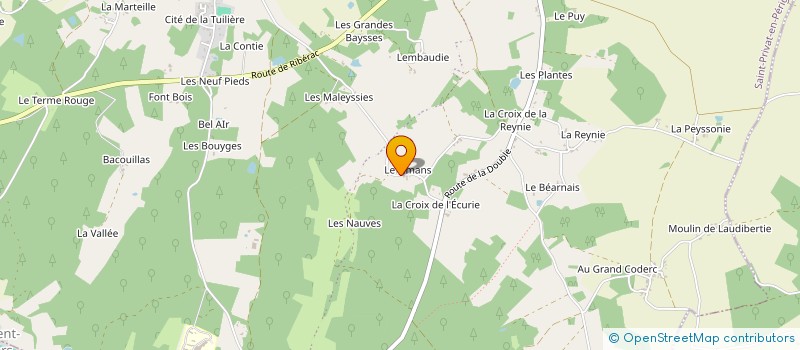 localisation de l'entreprise BISCANAL  SAINT PRIVAT EN PERIGORD