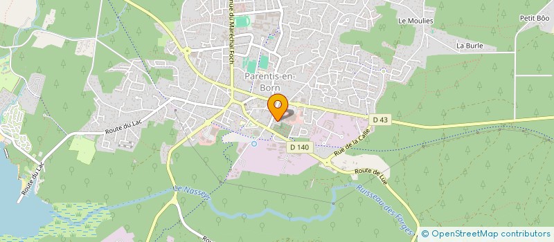 localisation de l'entreprise BISCARRELAGE à PARENTIS-EN-BORN