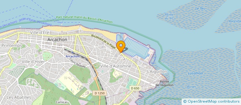 localisation de l'entreprise BISCAY ELECTRONIQUE à ARCACHON