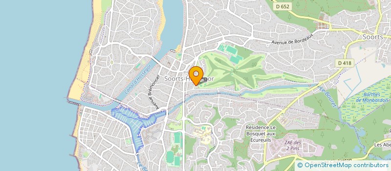 localisation de l'entreprise BISCAYE  SOORTS-HOSSEGOR