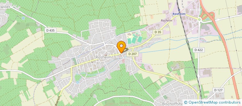 localisation de l'entreprise BISCHOFFSHEIM CERISIERS  ROSHEIM