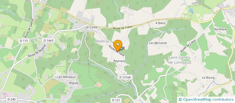 localisation de l'entreprise BISCLOND  MADIRAC