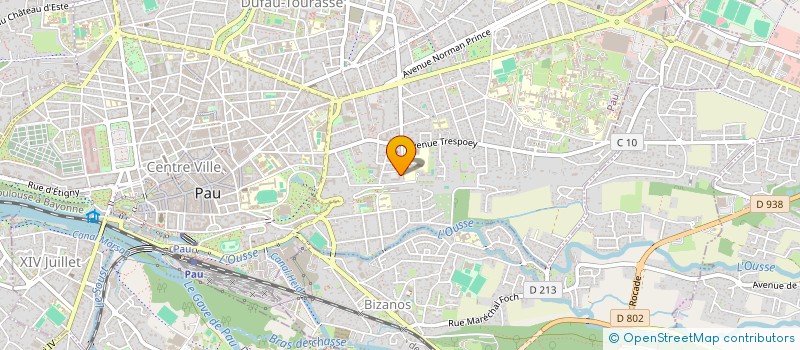 localisation de l'entreprise BISCORRAY à PAU