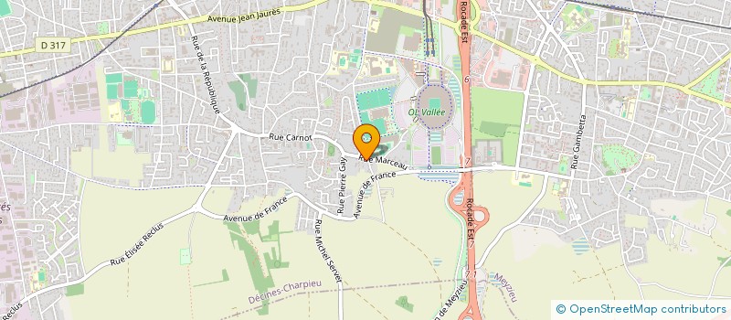 localisation de l'entreprise BISCOTTE - SCI  DECINES-CHARPIEU