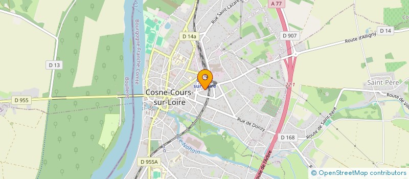 localisation de l'entreprise BISCOTTE SPFPL DE PHARMACIENS D'OFFICINE à COSNE-COURS-SUR-LOIRE