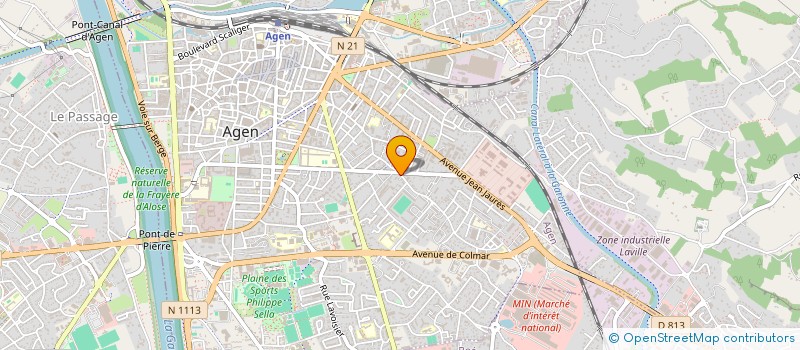 localisation de l'entreprise BISCUITERIE AGENAISE  ASTAFFORT