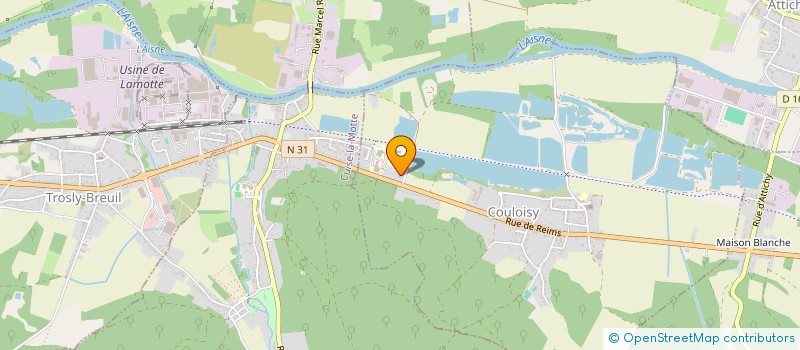 localisation de l'entreprise BISCUITERIE AMIEL  COULOISY