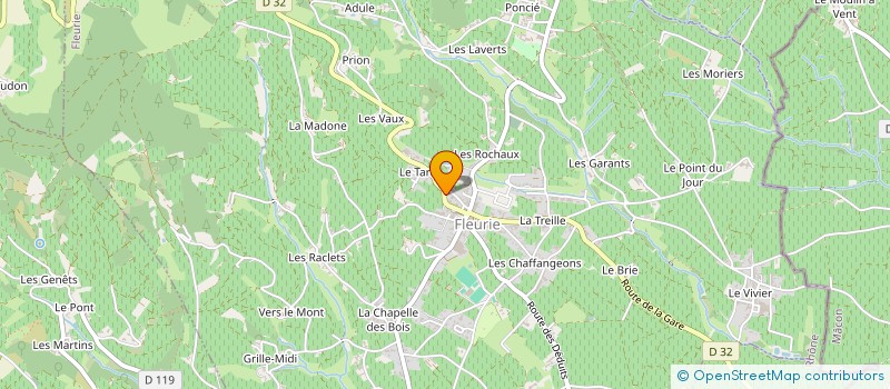 localisation de l'entreprise BISCUITERIE BEAUJOLAISE  FLEURIE