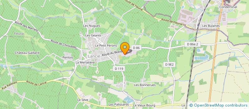 localisation de l'entreprise BISCUITERIE BEAUJOLAISE  LANCIE