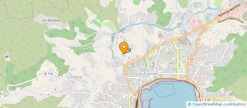 localisation de l'entreprise BISCUITERIE CHERCHI  AJACCIO