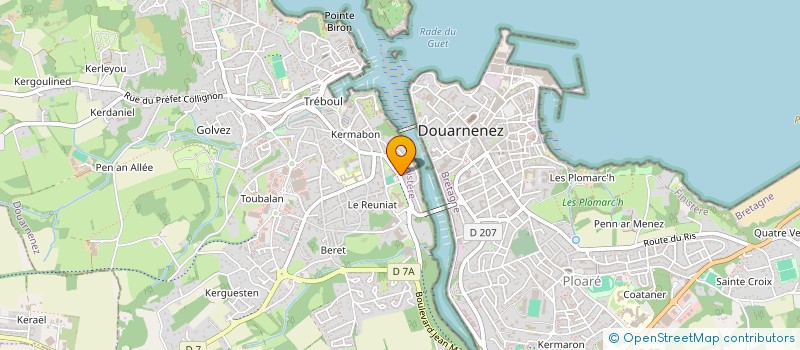 localisation de l'entreprise BISCUITERIE DE DOUARNENEZ à DOUARNENEZ