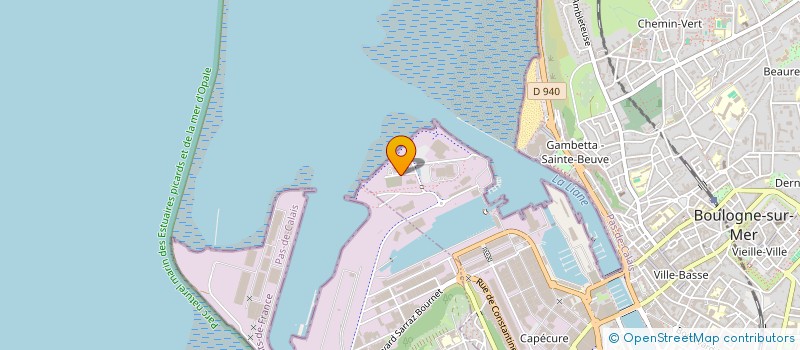 localisation de l'entreprise BISCUITERIE DE LA COTE D'OPALE  BOULOGNE-SUR-MER