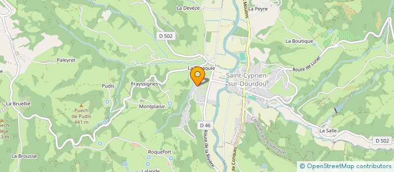 localisation de l'entreprise BISCUITERIE DE LA PAGANELLE à CONQUES-EN-ROUERGUE