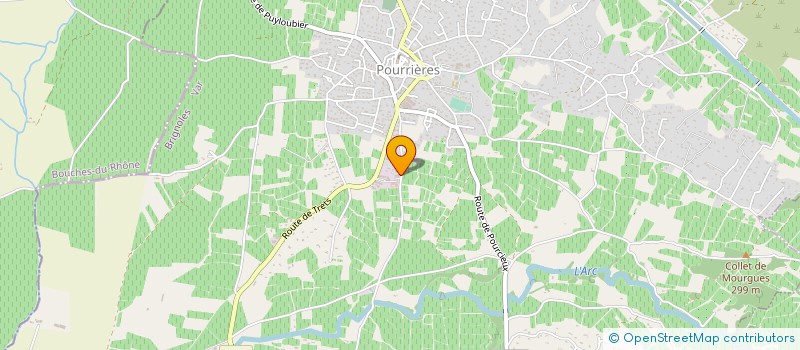 localisation de l'entreprise BISCUITERIE DE LA SAINTE VICTOIRE  POURRIERES