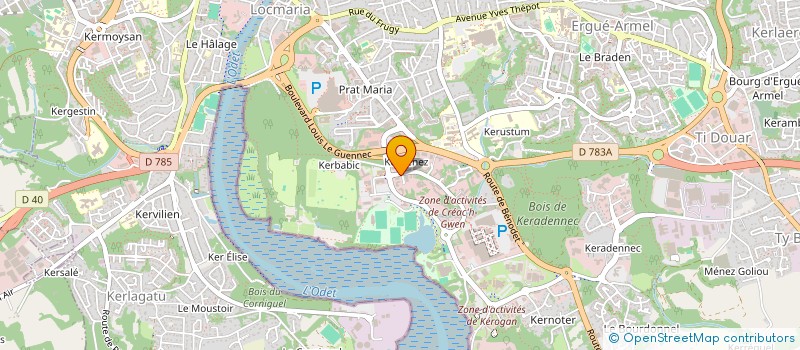 localisation de l'entreprise BISCUITERIE DE PLESTIN à QUIMPER