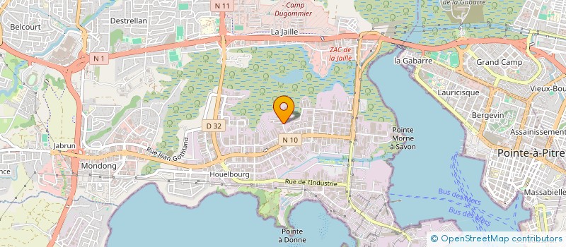 localisation de l'entreprise BISCUITERIE EMMANUEL  BAIE-MAHAULT