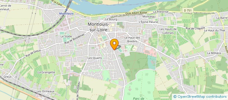 localisation de l'entreprise BISCUITERIE OURO  MONTLOUIS-SUR-LOIRE