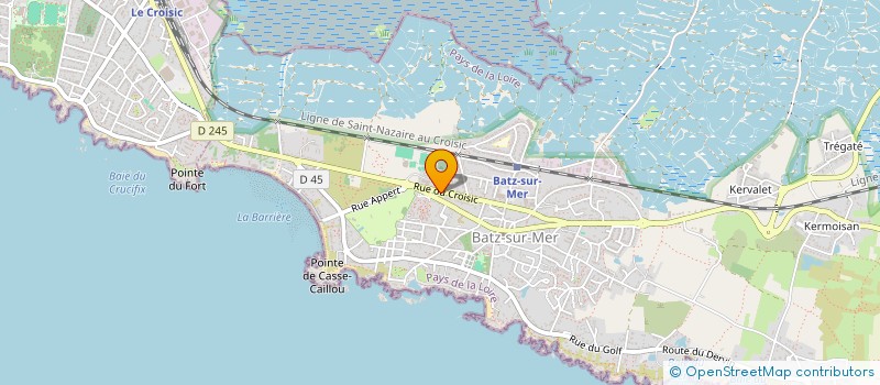 localisation de l'entreprise BISCUITERIE SAINT GUENOLE à BATZ-SUR-MER