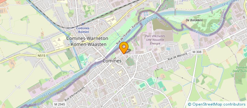 localisation de l'entreprise BISCUITERIE VANDER  COMINES