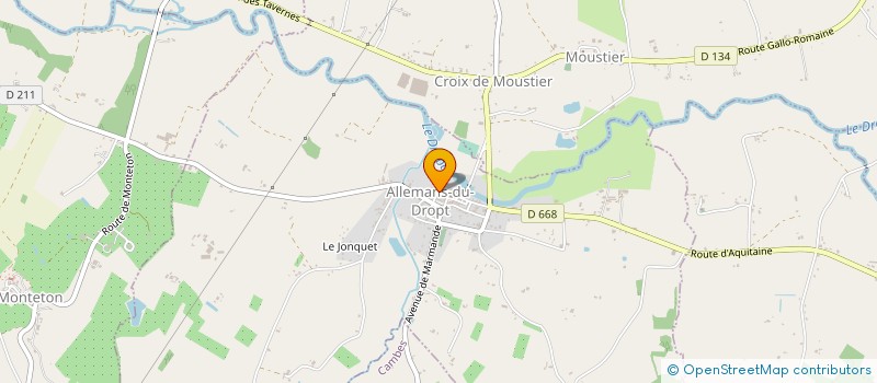 localisation de l'entreprise BISCUITS B.  ALLEMANS-DU-DROPT