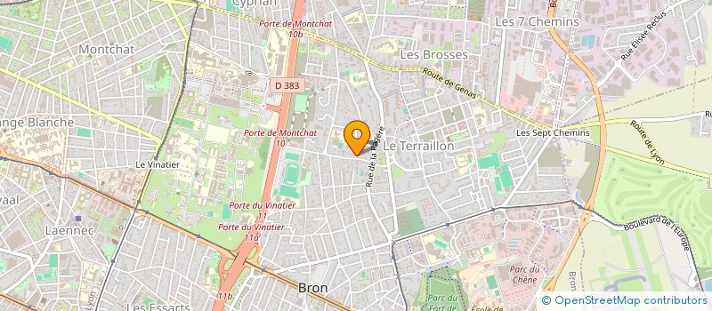 localisation de l'entreprise BISCUITS ET GOURMANDISES  BRON