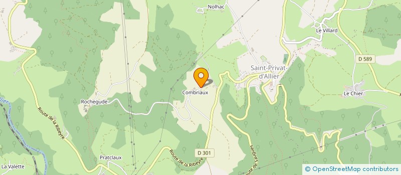 localisation de l'entreprise BISCUITS MON COEUR  SAINT PRIVAT D'ALLIER