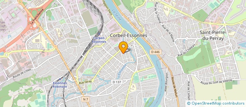 localisation de l'entreprise BISCUITS ROULET à CORBEIL-ESSONNES
