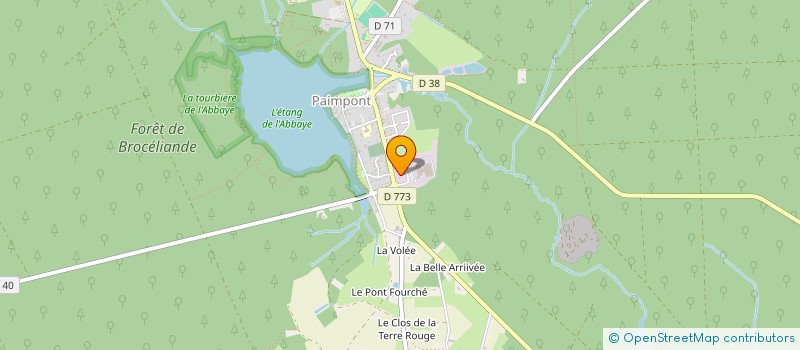 localisation de l'entreprise BISE  PAIMPONT