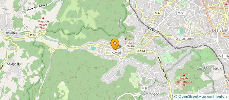 localisation de l'entreprise BISE ARCHITECTURE URBANISME  ROYAT