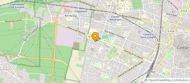 localisation de l'entreprise BISEAU LIBRE à COLMAR