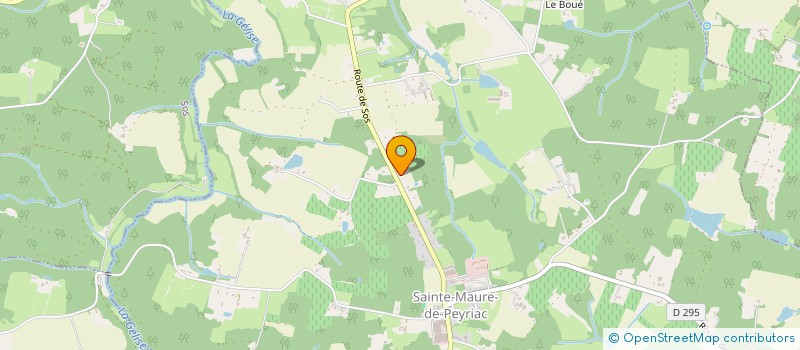 localisation de l'entreprise BISEBARRE  SAINTE MAURE DE PEYRIAC