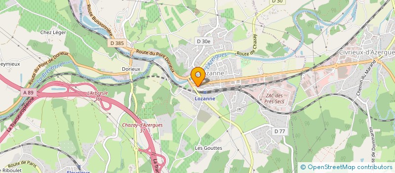 localisation de l'entreprise BISER  LOZANNE