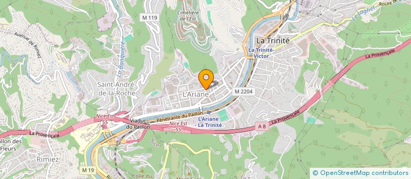 localisation de l'entreprise BISKONTE MULTI-SERVICES à NICE