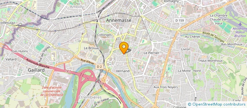 localisation de l'entreprise BISLA REZIDENCE à ANNEMASSE