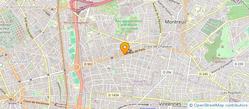 localisation de l'entreprise BISMI LLAHI A TAHAR ET FRERES à MONTREUIL