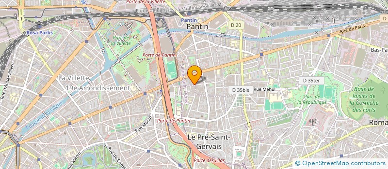 localisation de l'entreprise BISMILLAH à PANTIN