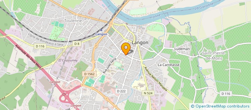 localisation de l'entreprise BISNESS'PUB SARL à LANGON