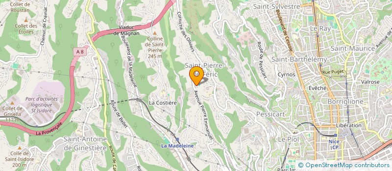 localisation de l'entreprise BISOBAG à NICE