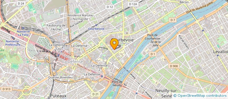 localisation de l'entreprise BISOFT INFORMATIQUE  COURBEVOIE