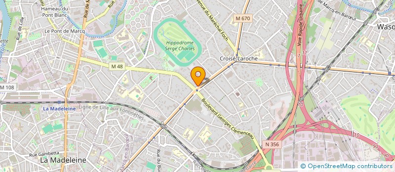 localisation de l'entreprise BISOM à MARCQ-EN-BARŒUL