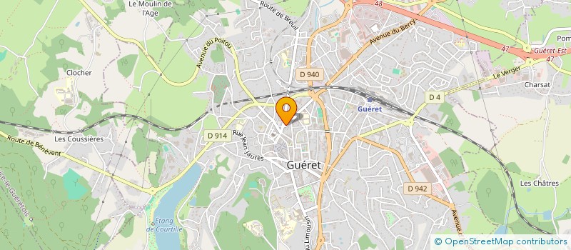 localisation de l'entreprise BISOU 23 à GUERET