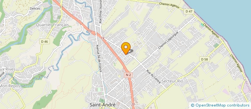 localisation de l'entreprise BISOU PIZZA FAMILY'S à SAINT-ANDRE
