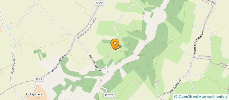 localisation de l'entreprise BISQUET à SAINT AUBIN DE BONNEVAL
