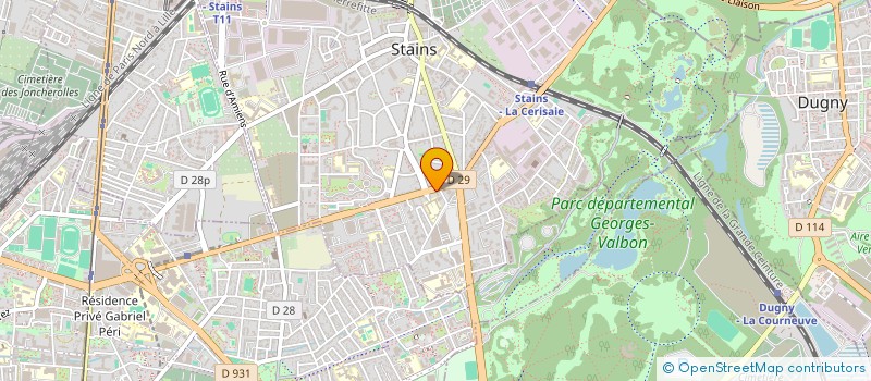 localisation de l'entreprise BISS - SECURITE à STAINS