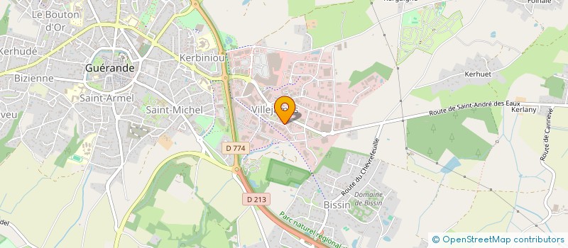 localisation de l'entreprise BISSENCE à GUERANDE