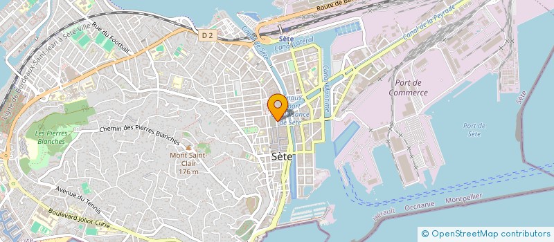 localisation de l'entreprise BISSET AUDIER  SETE