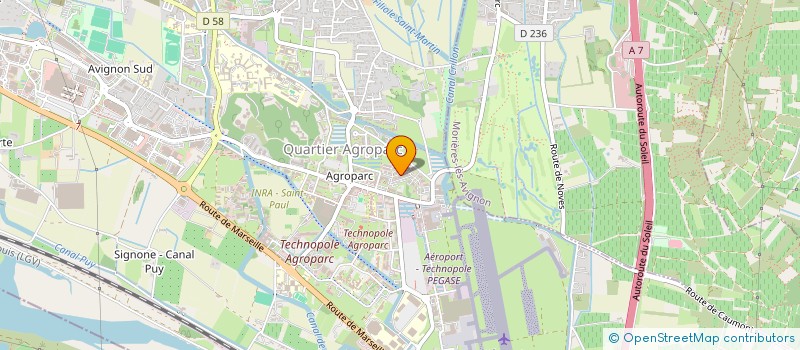 localisation de l'entreprise BISSIERE  AVIGNON