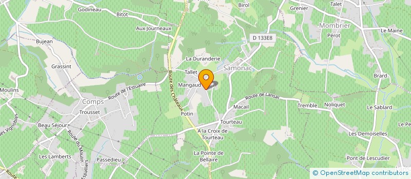 localisation de l'entreprise BISSON  SAMONAC